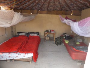 ons luxe hutje op het dak van Auberge Sahara